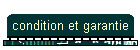condition et garantie